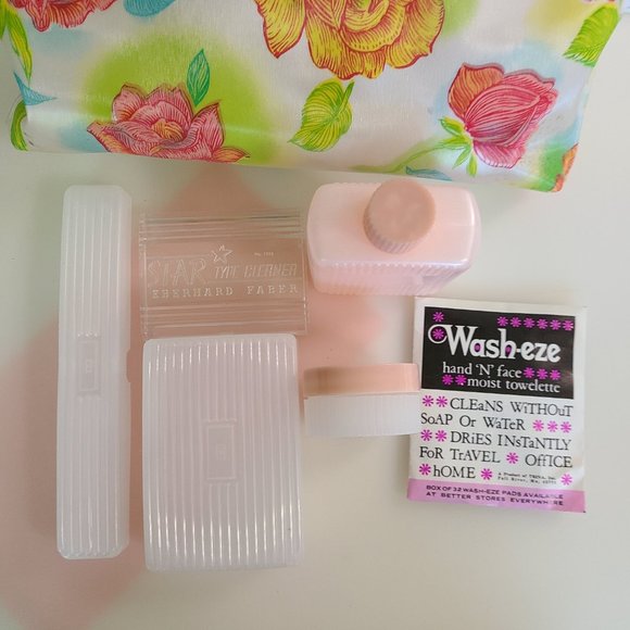 1960's Vintage 'Dior' Style Floral Toiletry Travel Case - NEVER USED - Picture 5 of 9